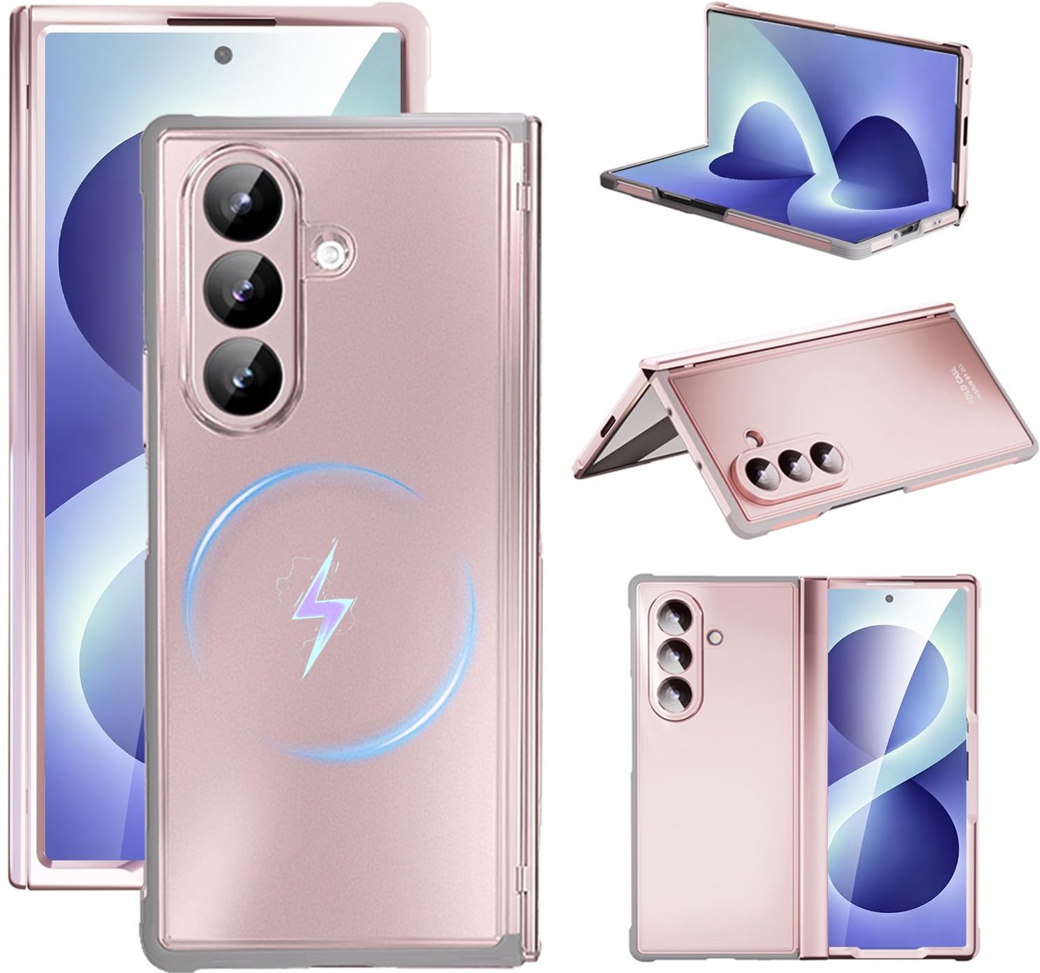 Luxe Hoes voor Galaxy Z Fold 8 Ultra met MagSafe en Scharnierbescherming