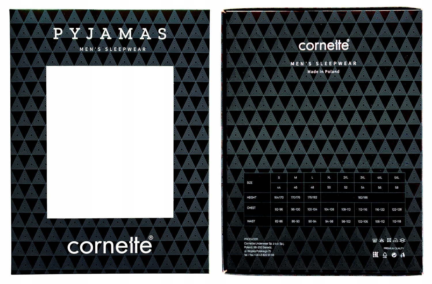 Cornette Dylan Heren Pyjama Lange Mouw & Broek - Maat L