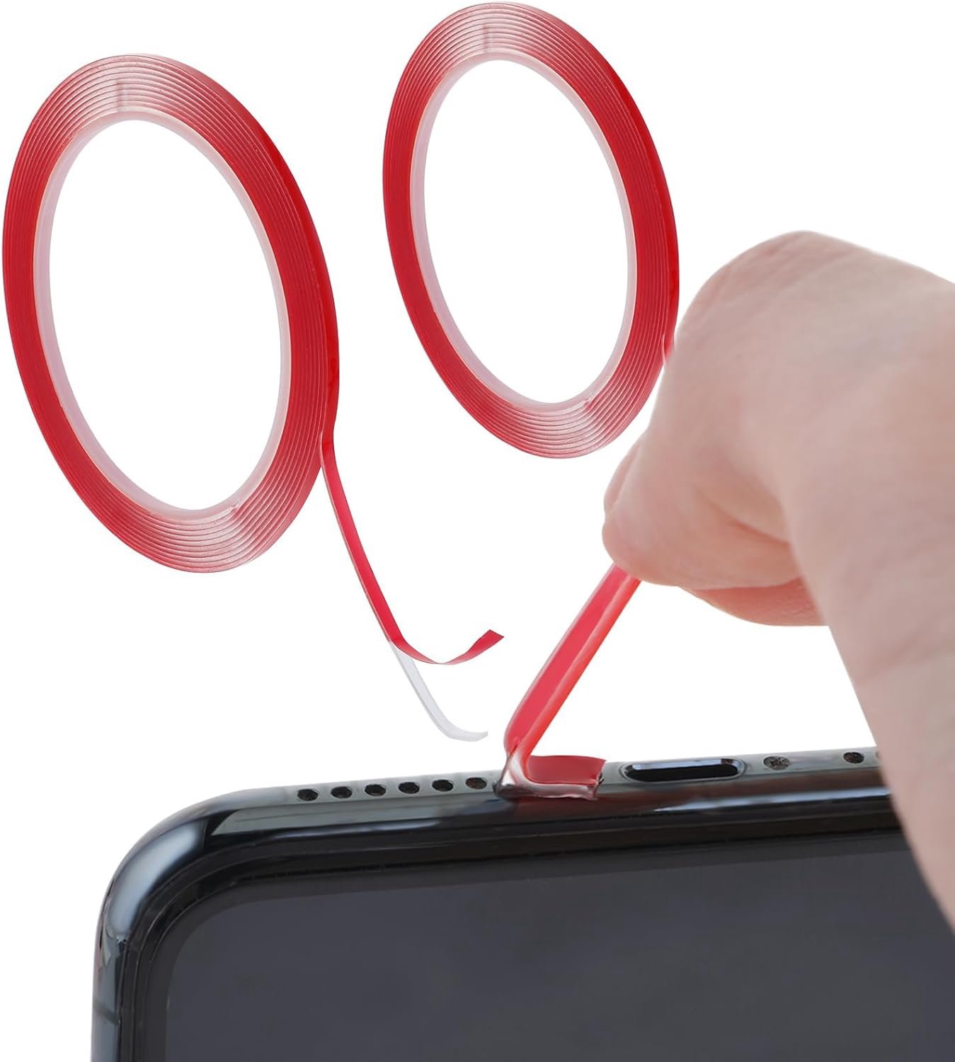 Reinigingstape 2 Rollen - Zelfklevend - Voor telefoonluidsprekers en ontvangers - Stofverwijdering