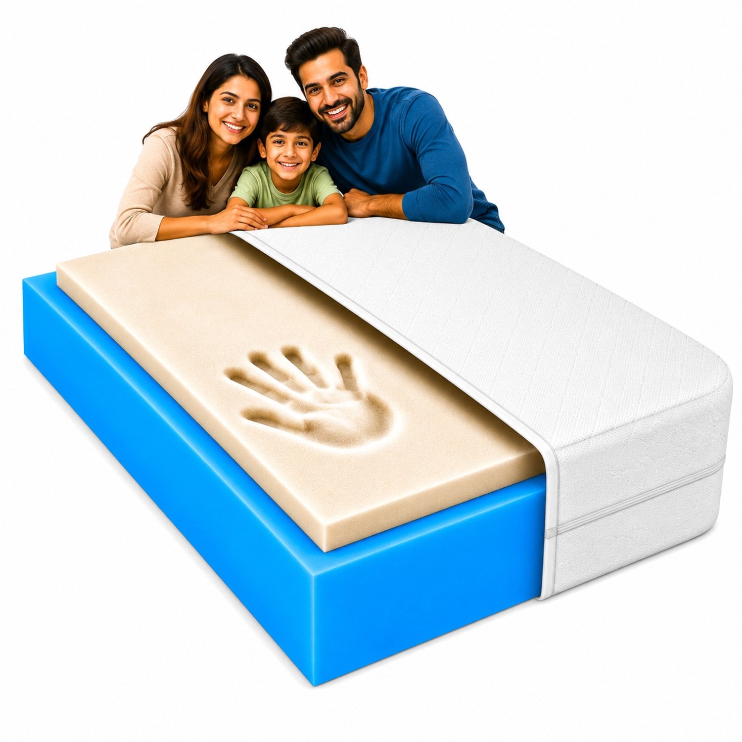 MATERACE Z GÓR FLEXI VISCO PREMIUM Matras 110x160 cm - Zacht, 19cm, Visco Memory