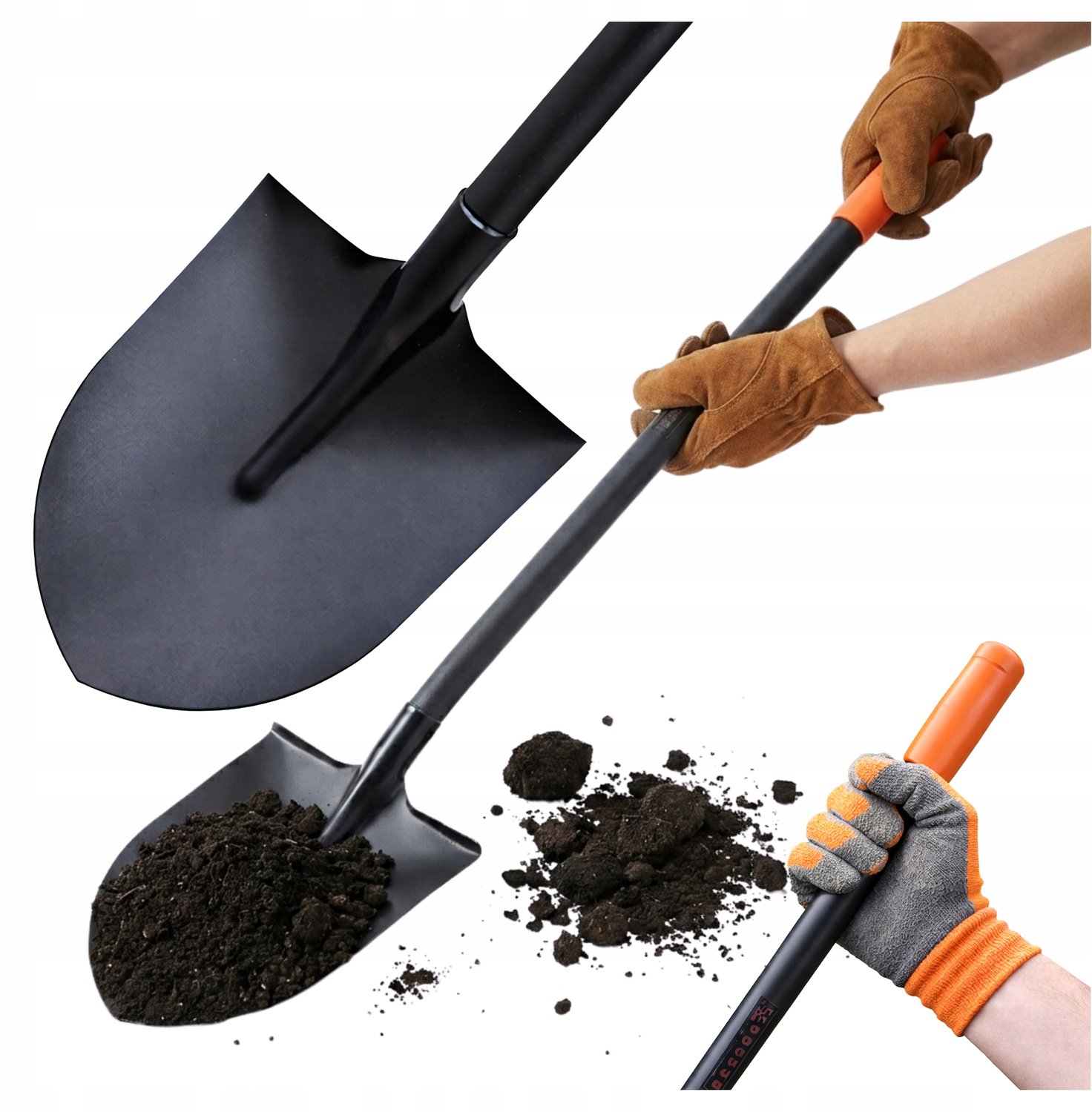 Stevige Metalen Tuinschep 150cm - Ergonomisch & Duurzaam