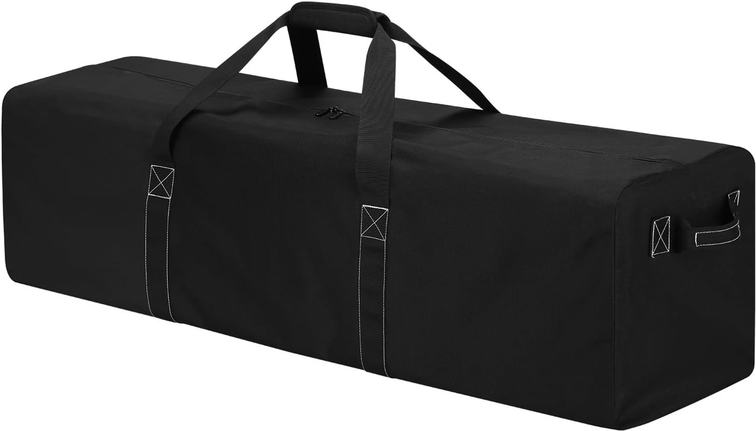 SnelShoppen - Grote Reis Duffelbag voor Kamperen en Sport - 165L Capaciteit, 121x36x36 cm, Zwart, Met 2 Handgrepen, Ideaal voor Tenten en Kampeerspull