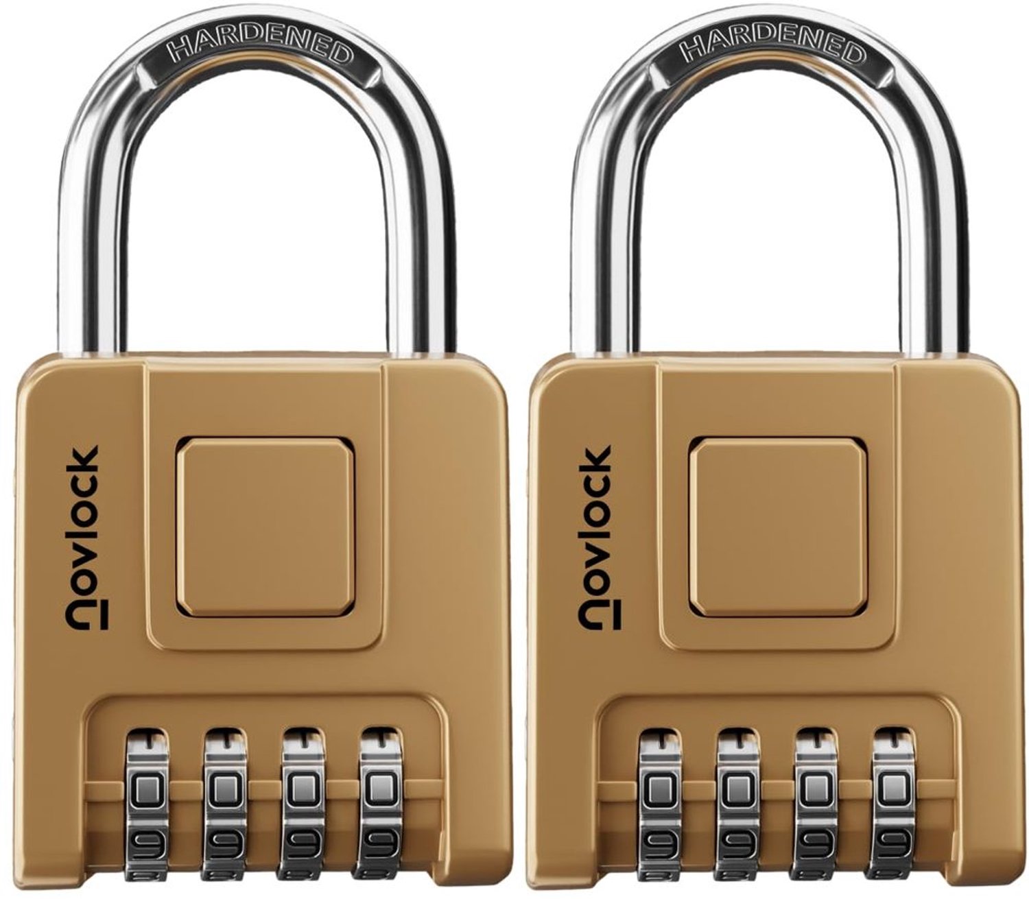 Hangslot met 4-Cijferige Code - Sterk en Weerbestendig - 2-Pack