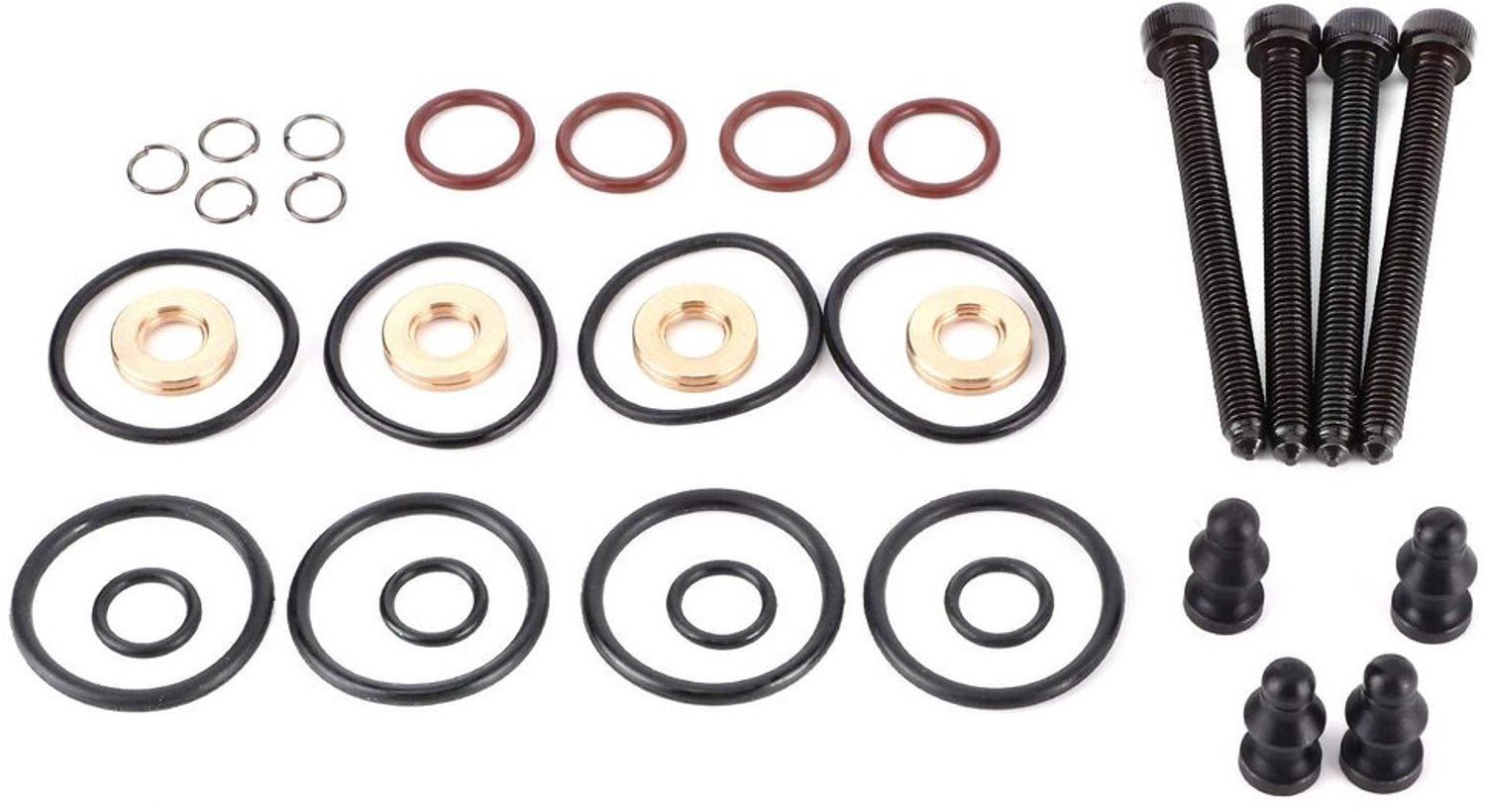 Brandstofinjector Reparatieset - 4 Sets Rubber Dichtingen - Geschikt voor 1.2/1.4/1.9 TDI - Inclusief IJzer en Rubber - Compatibel met Diverse Motorcodes - Injector Seal Kit