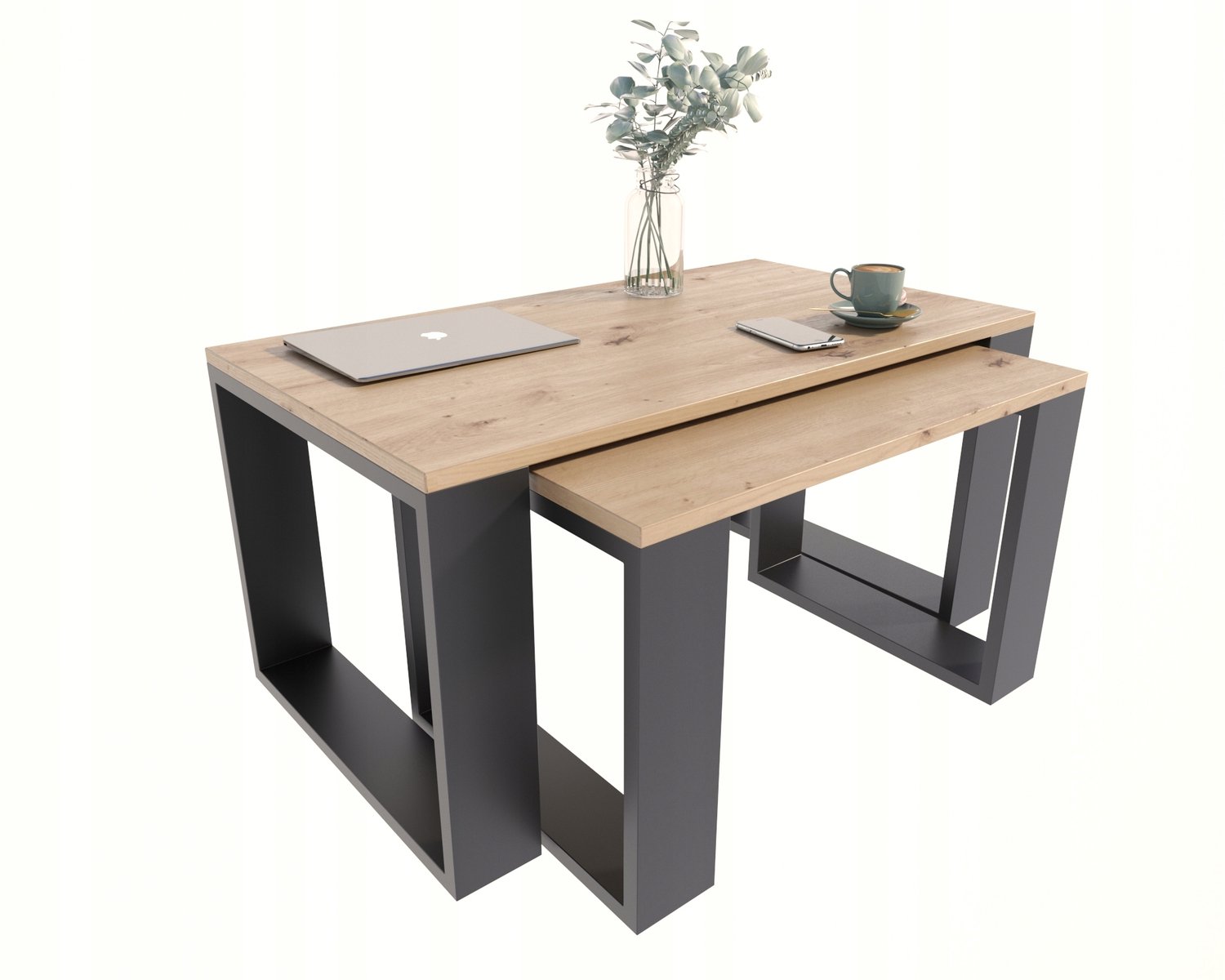 Per La Vita Westa - Salontafelset - Nesttafels - Artisan eiken en zwart