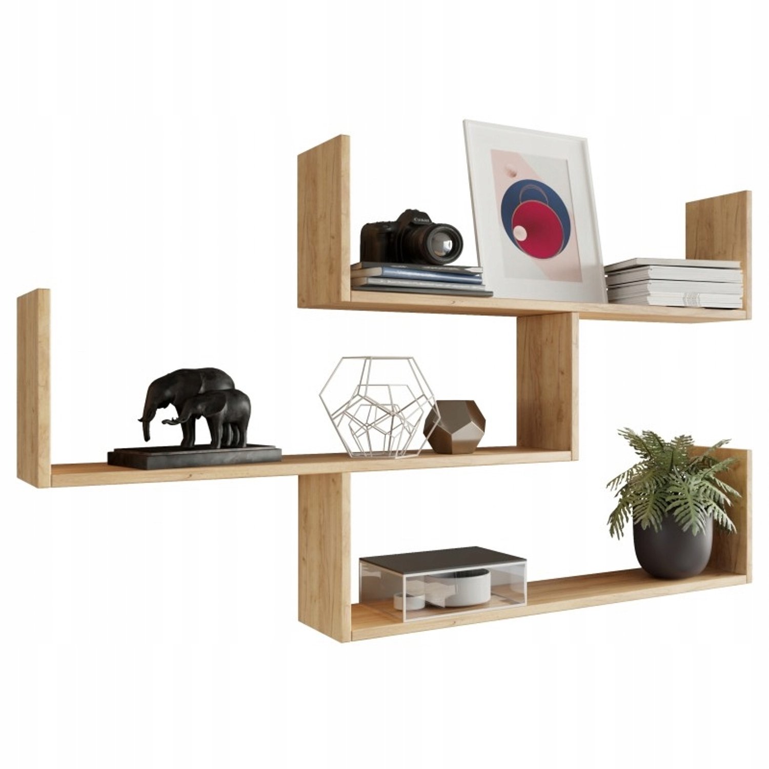 Per La Vita Theta - Wandrek - Artisan eiken - Hangend - 123,6 cm