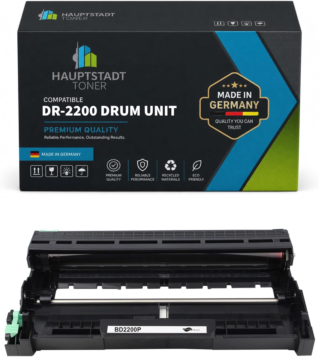 Drum compatibel met Brother Fax2840 Fax2845 Fax2940 Fax2950 - zwart - 1 stuks - hoge paginaopbrengst - Vemera