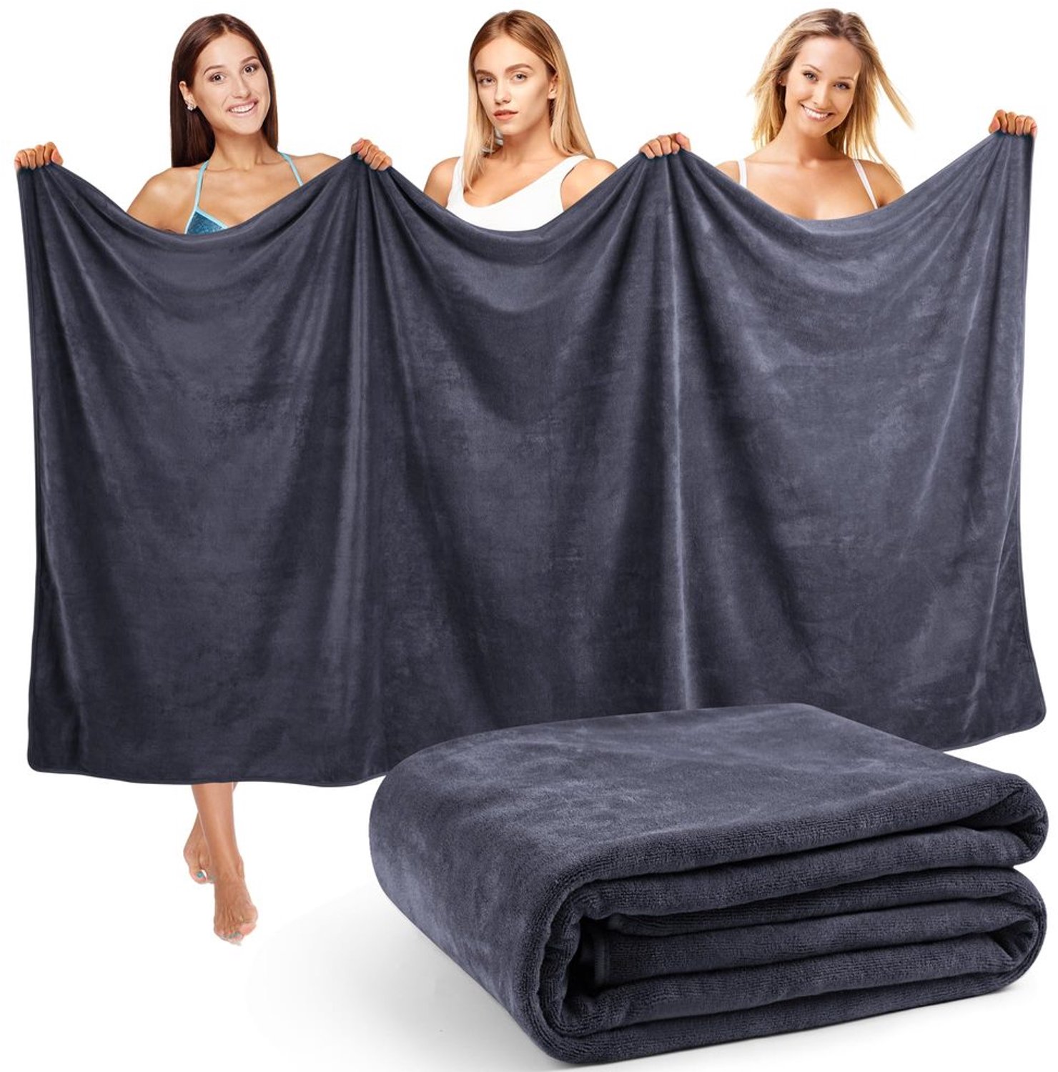 XXL Badhanddoek 100x200cm - Zachte en Absorberende Sauna- en Strandhanddoek