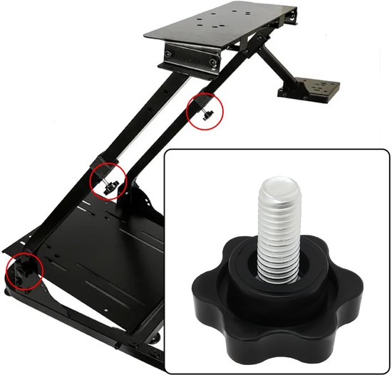 Vergrendeling Schroeven 10 Stuks - M6 Draad - Pedaal Bevestiging - Compatibel met Logitech G25/G27/G29/G920/G923 - Kunststof/Metaal - Eenvoudig te Installeren van Logitech — afbeelding 4
