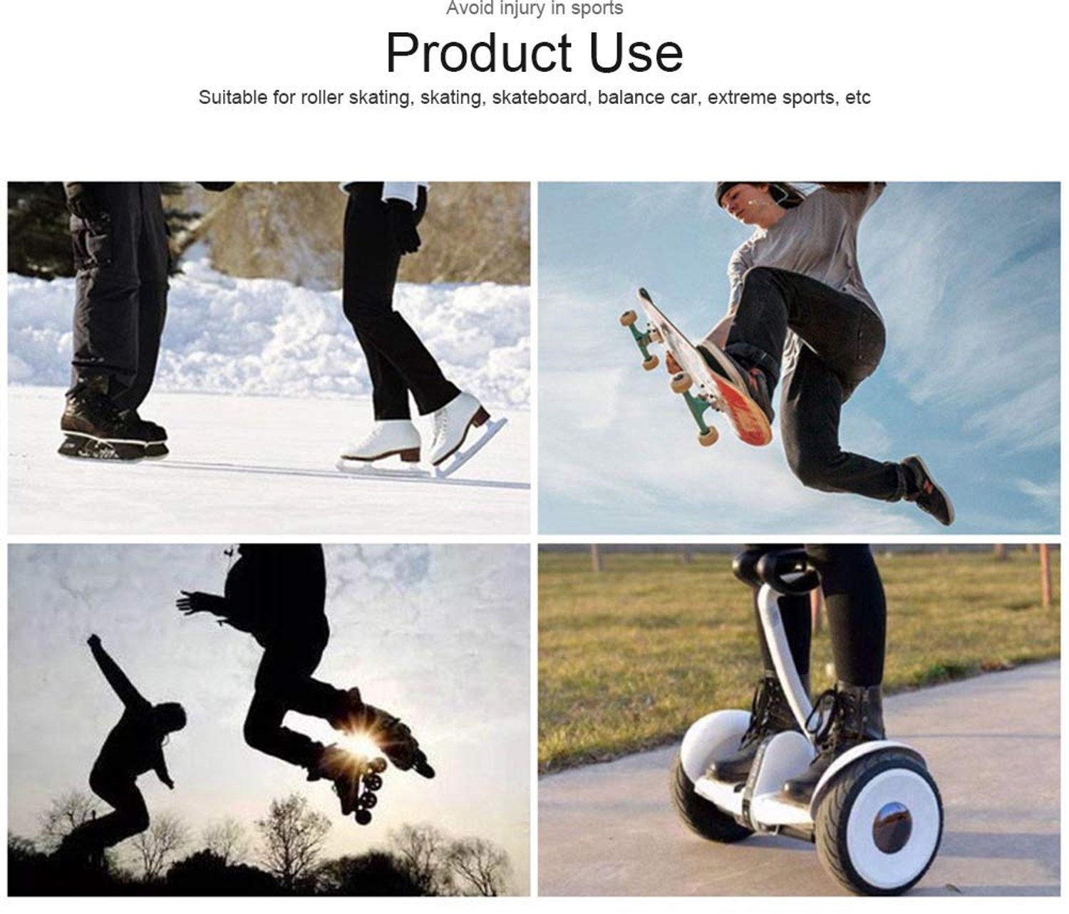Professionele Polsbeschermer voor Rolschaatsen en Skateboarden Zwart