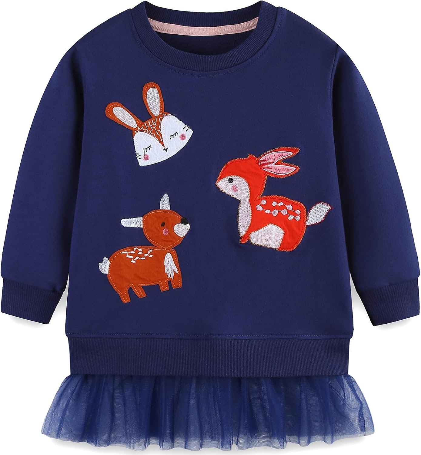 Sweatshirt voor meisjes Kerstcartoon langarm 92-122