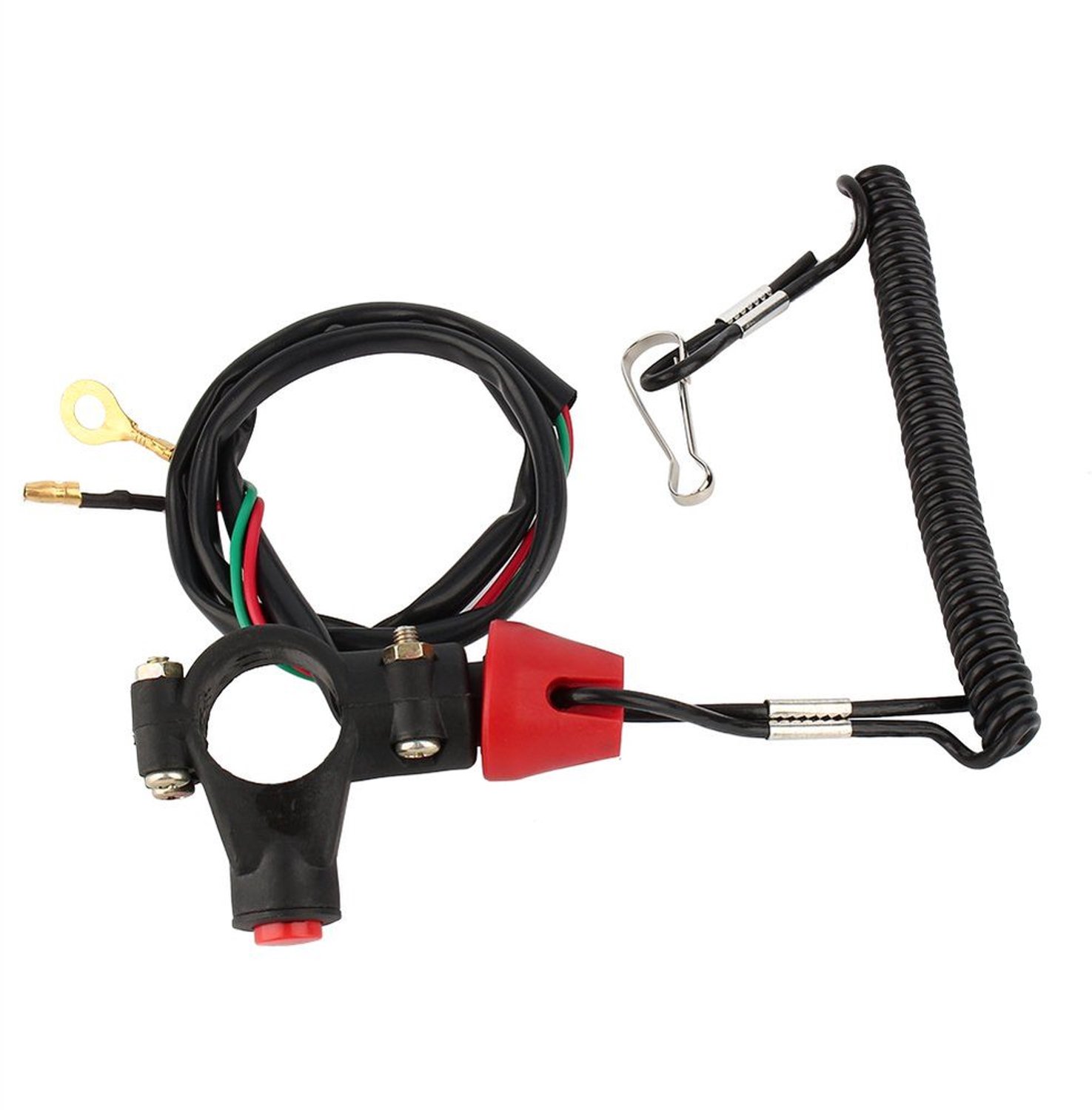Motor Stop Schakelaar - 12 V Universele Motorkabel - Veiligheidslijn - 70 cm Kabellengte - Geschikt voor en Boot - Eenvoudig te Monteren