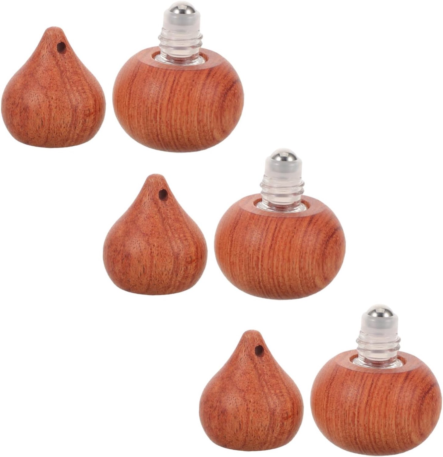 3 Stuks Rollerfles Voor Oliën Hangende Luchtverfrisserfles Autoflesroller Etherische Oliën Etherische Diffuserhouder Oliehouder Lege Diffuserpotjes