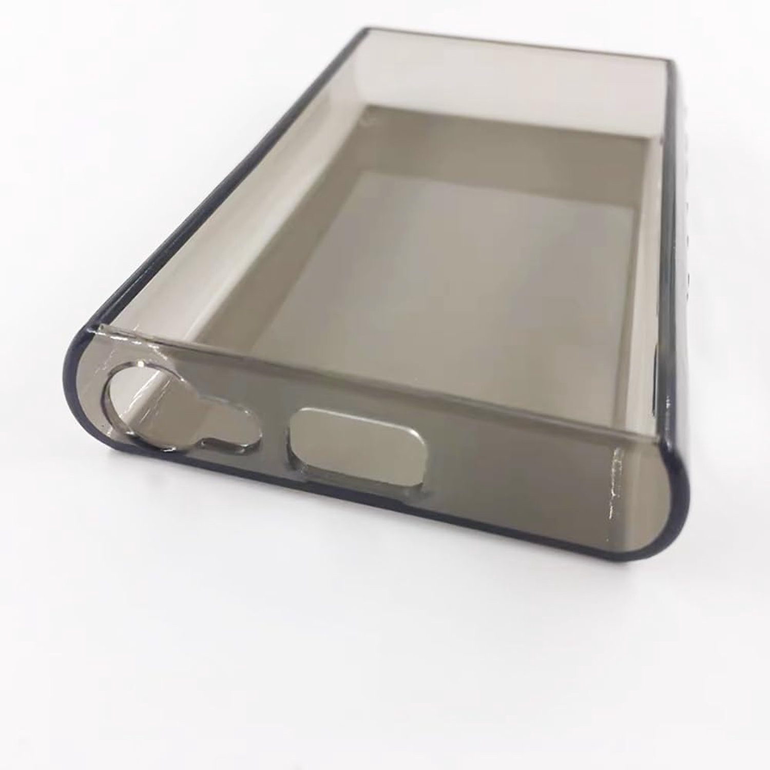 Zachte TPU Beschermhoes Compatibel met Sony Walkman NW-A300 Serie NW-A306 NW-A307, Schokabsorptie Lichtgewicht Ultra Slim (Transparant Zwart)