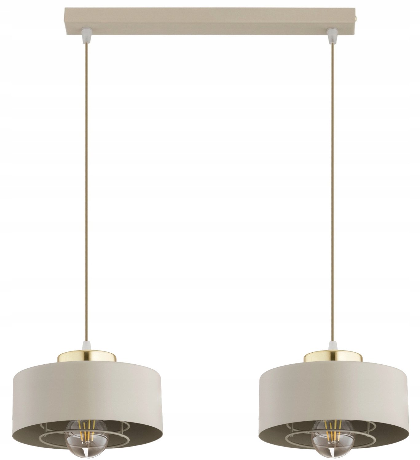 Hanglamp Plafondlamp Beige Ecru Loft Stijl Edison