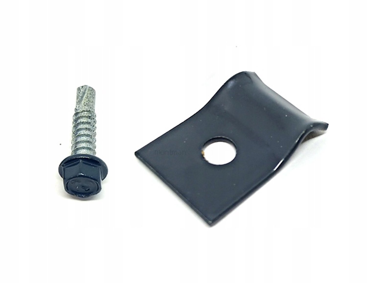 Grafit RAL7016 Platte Metaal Doorvoer met Schroef 4.8x19mm