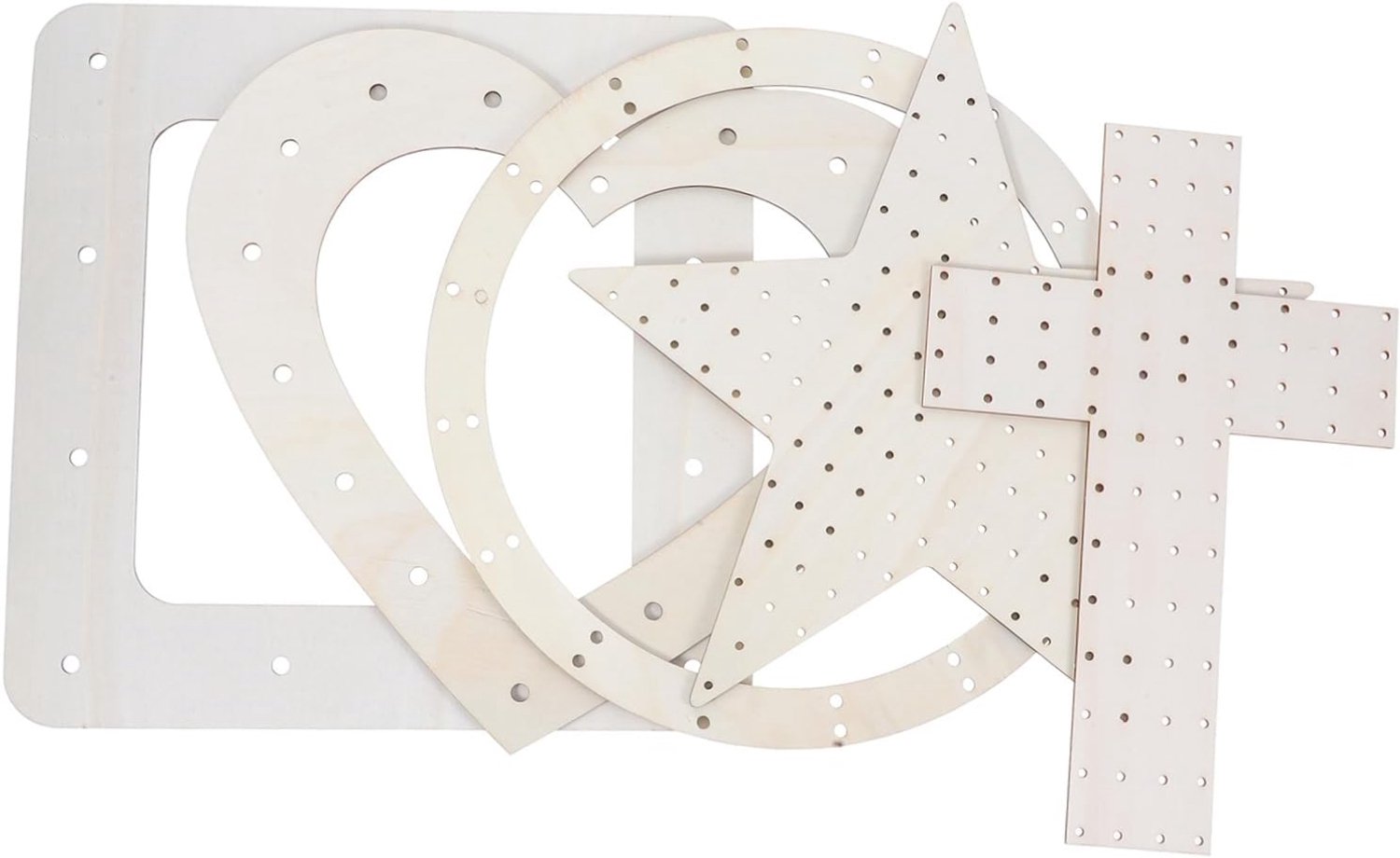 Houten Kransframe Ring Vierkant Bloemen Hoepel Vakantie Knutselen Doe-Het-Zelf Kerstdecoratie Krans Basis Voor Knutselen Onafgemaakte Doe-Het-Zelf Knutselen Onafgemaakte