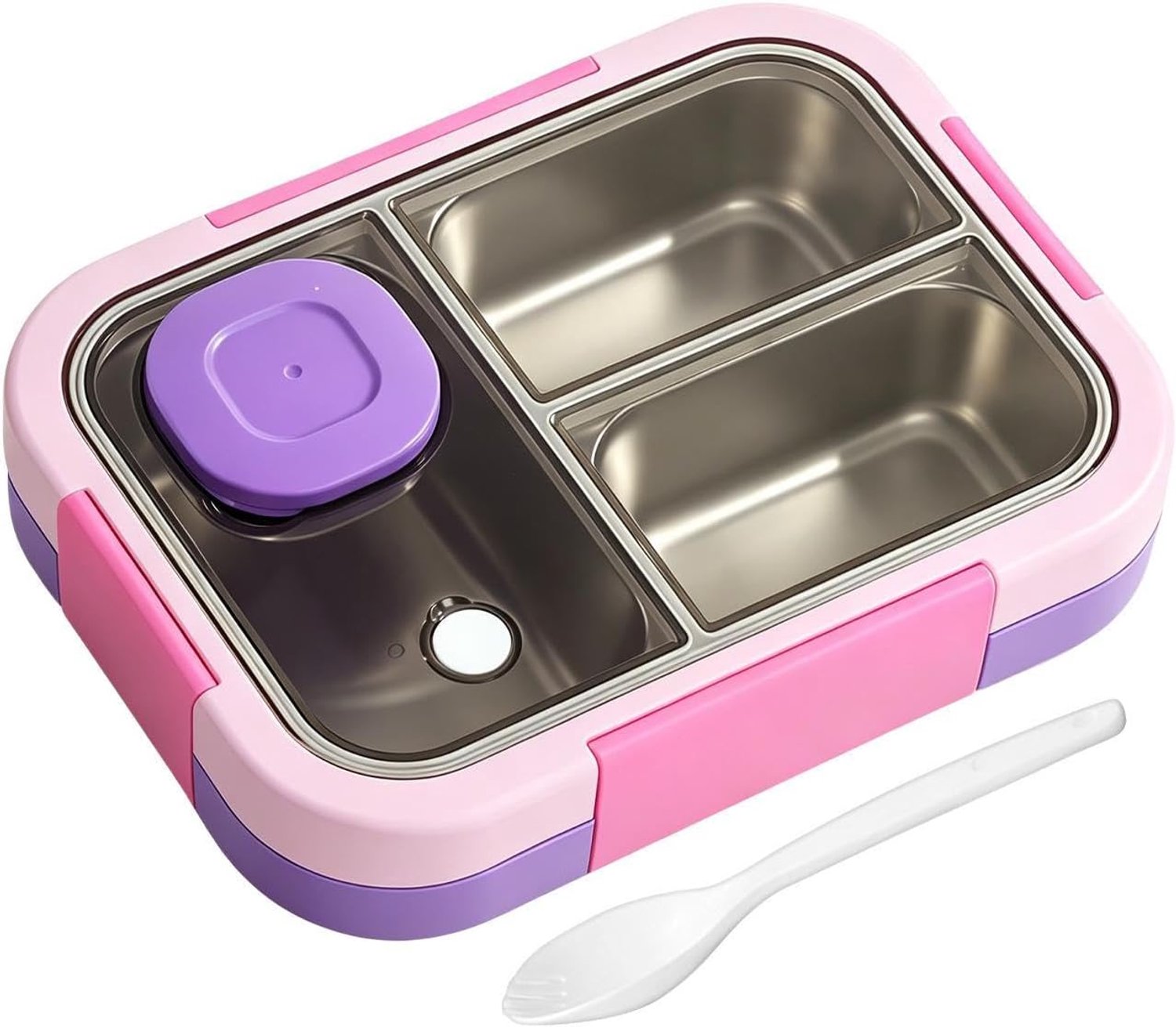 Lunchbox 720ml roestvrij staal luchtdicht multi-compartiment