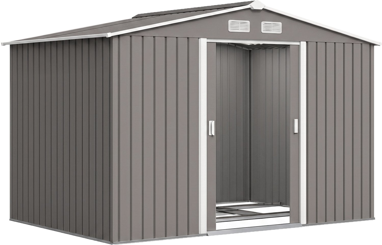 Sunona Tuinhuis - Met schuifdeuren en ventilatieramen - 277 x 195 x 192 cm - Grijs