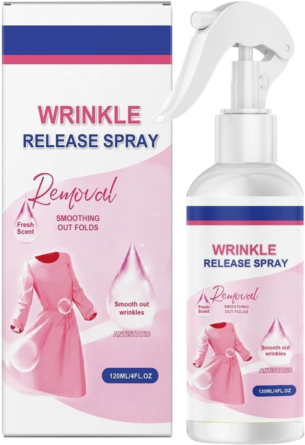 Spray voor Kleren 120ml Kleding Vouwverwijdering