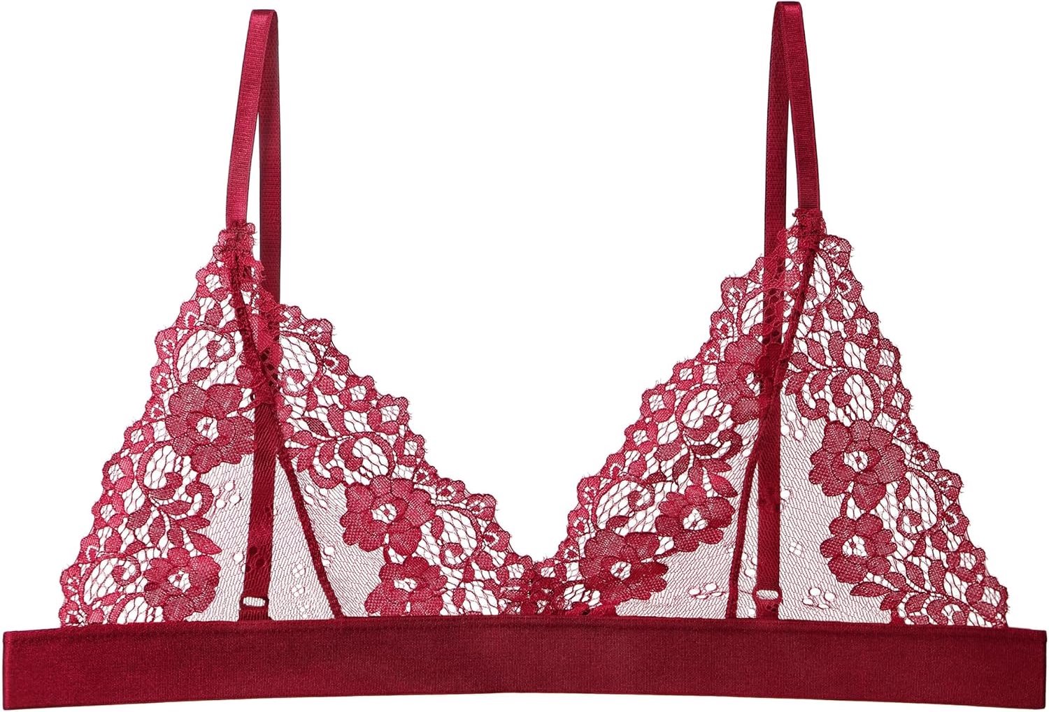 BH Geen Onderdraad Kant Ongevoerd Demi Triangle Bralettes