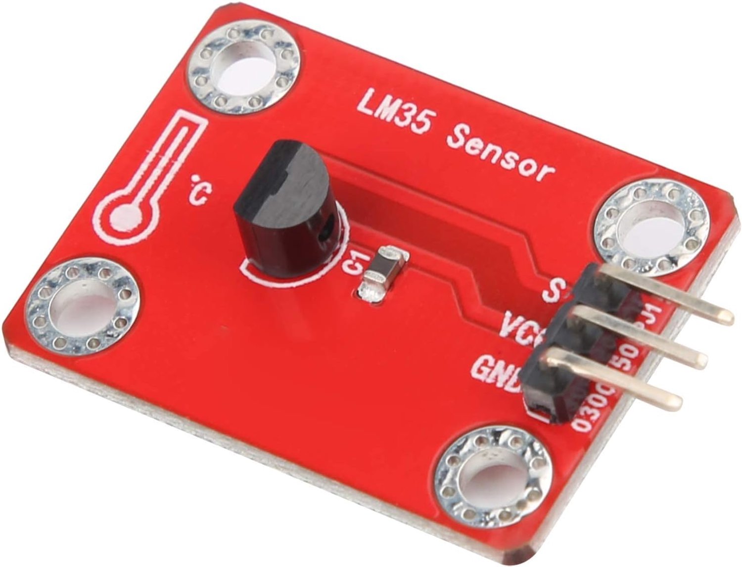 Temperatuursensor Module 3PIN Interface Temperatuur Sensor Board DIY Sensor Module Compatibel voor Microbit 3.3V ‑ 5VDC Analoog Signaal voor Elektronische Liefhebbers