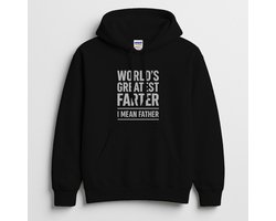 Vaderdag Hoodie – WORLD'S GREATEST FARTER • I MEAN FATHER • – Humor Outfit – Unisex Hoodie voor Dames & Heren – Leuk Cadeau