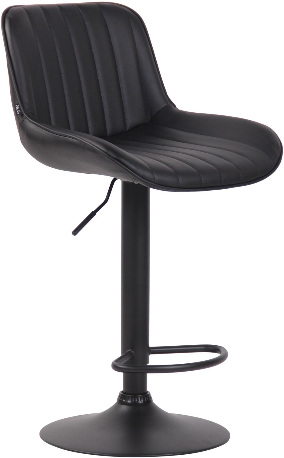 Luxe Comfort Barkruk - Kunstleer - Zwart zwart/zwart