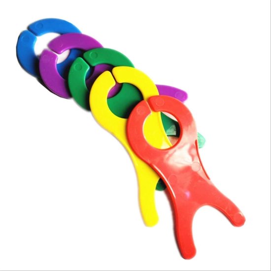 20 stuks grote garenklossen - plastic draadwikkelplanken voor breien en naaien - wollen garenspoelen, gehaakte weefwikkelaars, naaimachine draadhouders, brei-accessoires (veelkleurig) — afbeelding 3