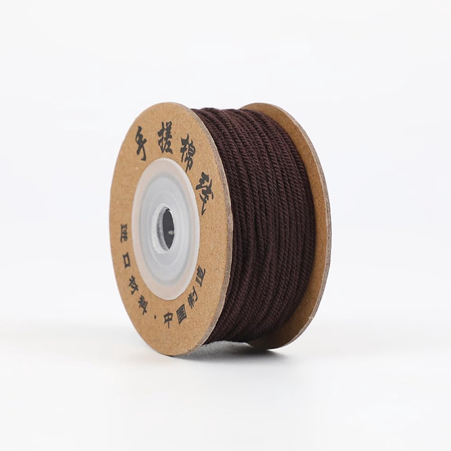 1 rol 1 mm x 30 m katoendraad katoenen touw knutselkoord katoenen koord knutselkoord decoratief koord koord voor doe-het-zelf kunsthandwerk geschenkverpakking sieradendecoratie, bruin