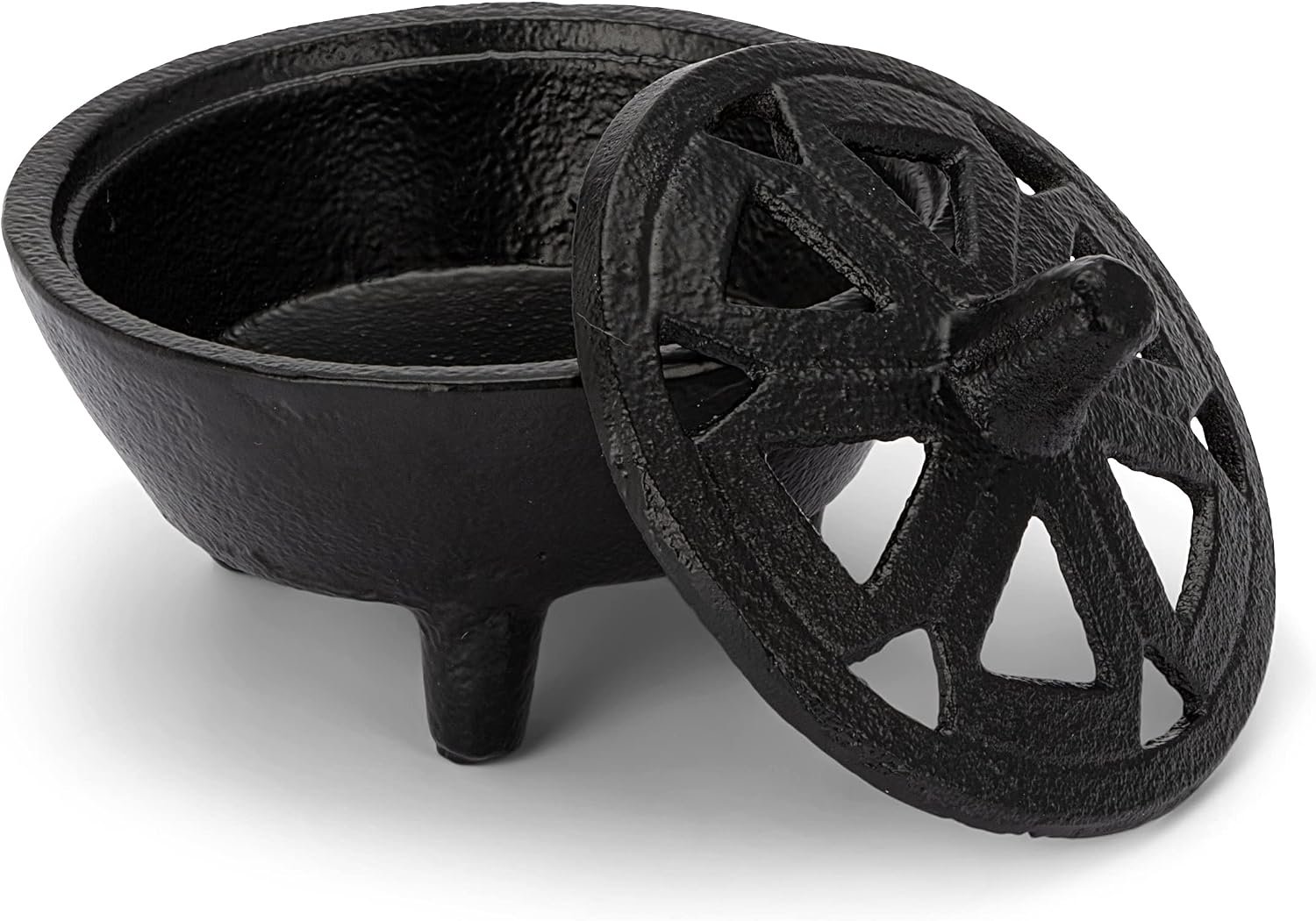 Gietijzeren wierookbrander, zwart, Ø 10.5 cm, H 8.5 cm