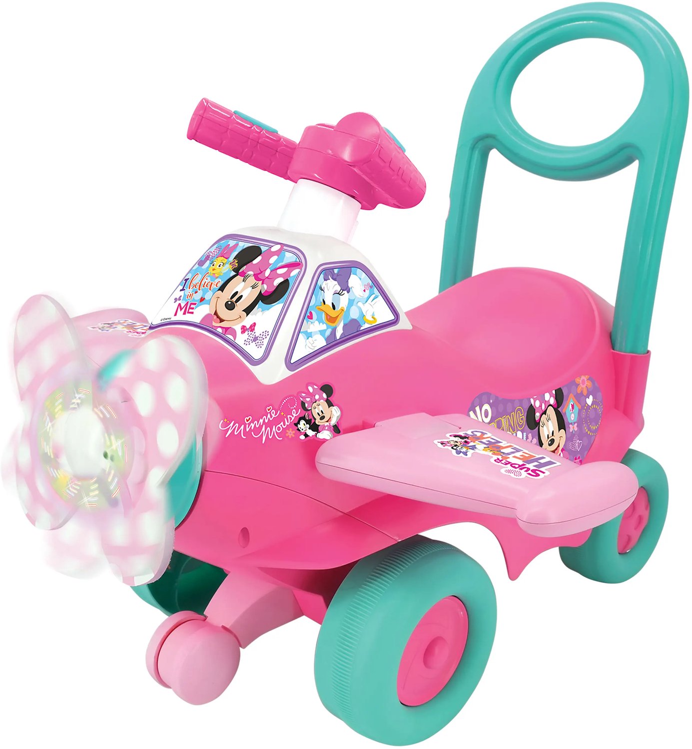 KIDDIELAND Minnie Vliegtuig Loopauto Licht & Geluid