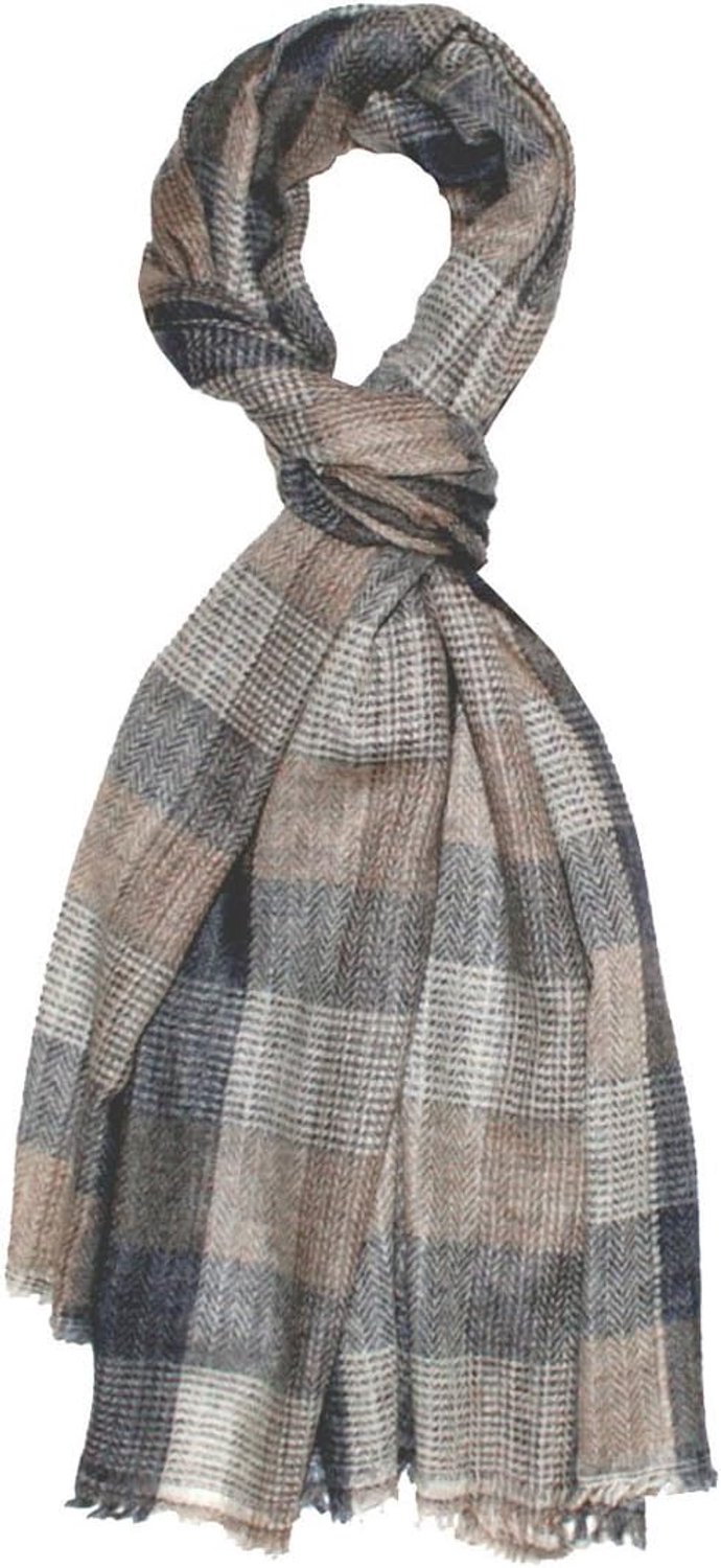 Lorenzo Cana Heren Sjaal 100% Cashmere - 70x200cm - Beige Bruin
