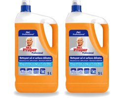 2 x Mr. Proper – Allesreiniger – Professional Delicate – 5 L - Voordeelverpakking - 2 stuks