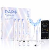 Luxury White Pro LED Tandenbleek Set - PAP+ Whitening Pen (3x) & LED Mondstuk - Tanden Bleken Thuis - Complete Whitening Kit - Whitening Strips - Tandenbleekset
