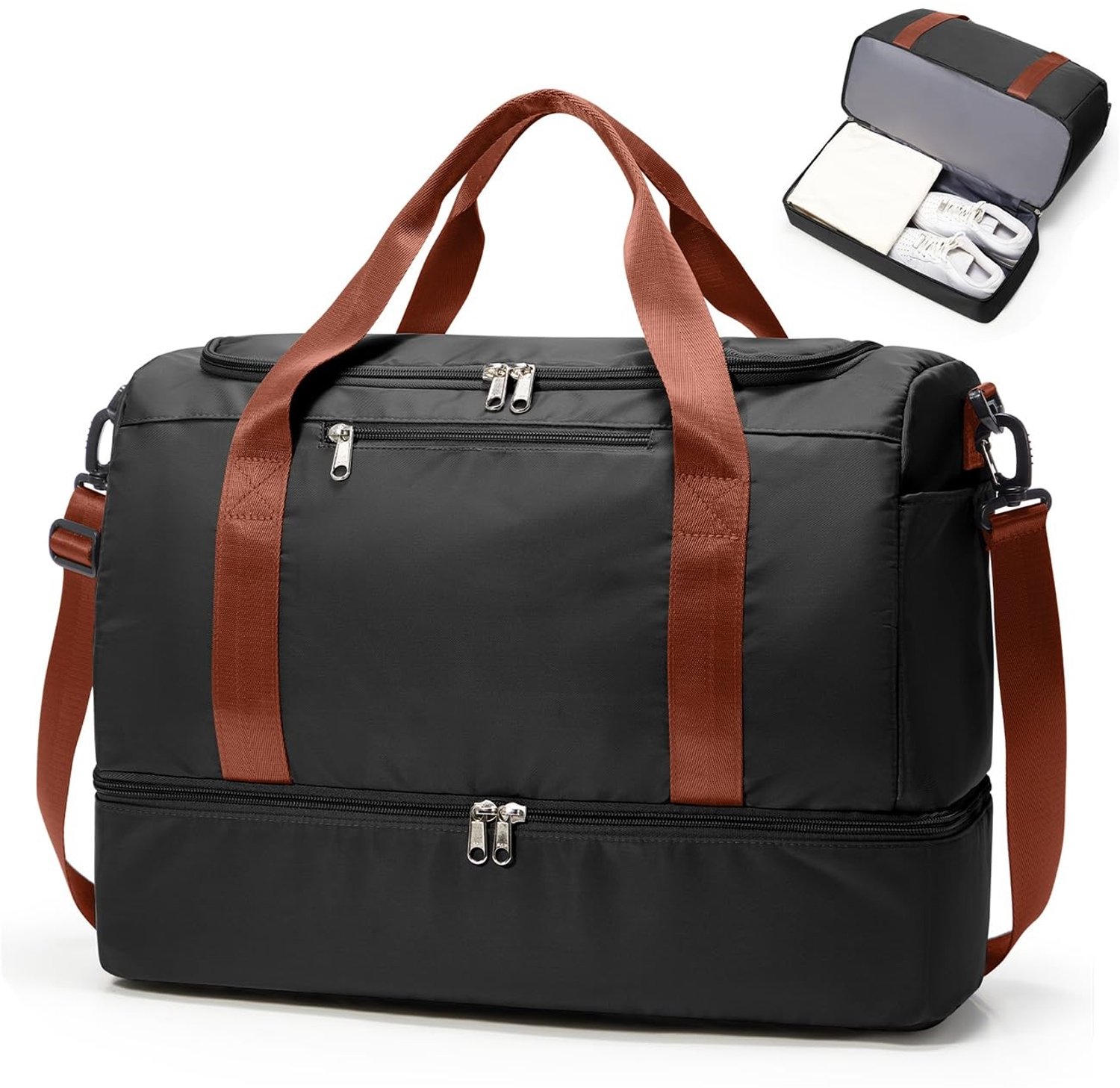 Duffle Bag voor Vrouwen met Schoencompartiment