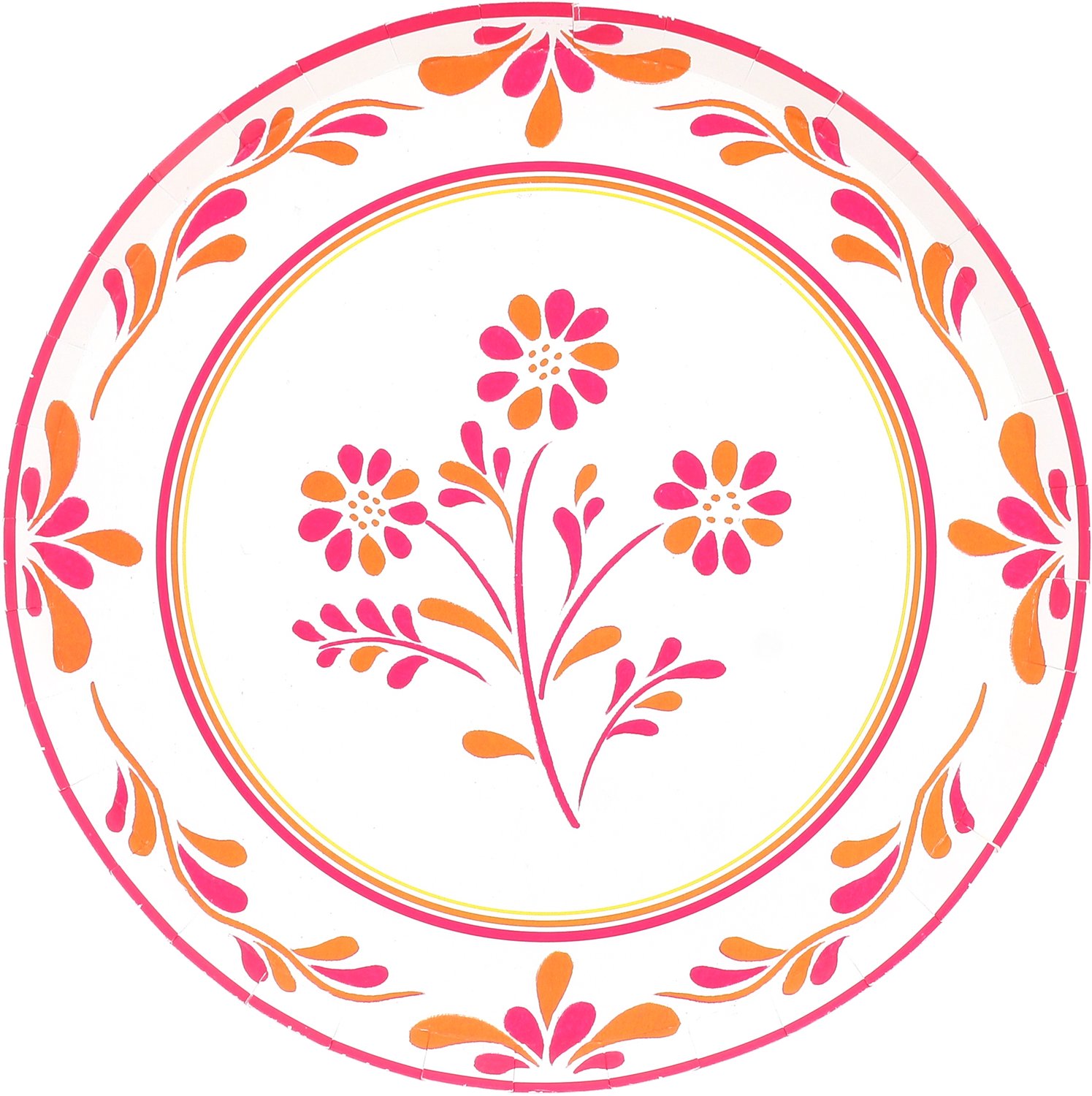 ARTYFETES - 8 kartonnen borden Pink Limonade 23 cm