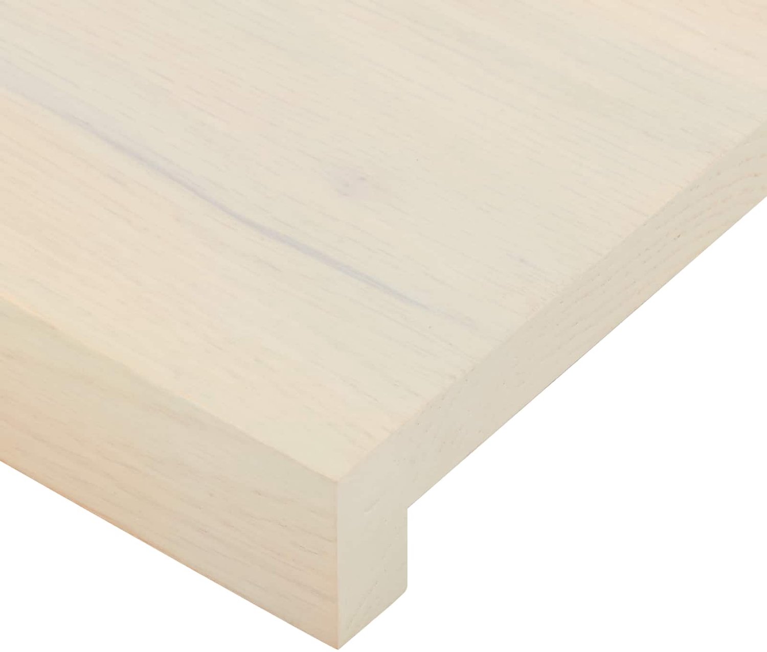 vidaXL - Raamprofielen - 2 - st - Wit - 110 - x - 30 - x - 2 - cm - Massief - Eikenhout