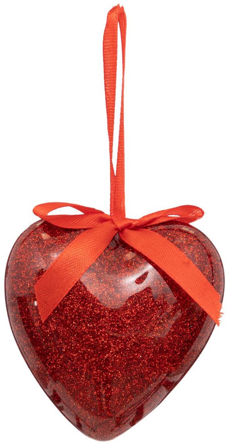 Feeric lights & Christmas Rood papieren kersthartje, 80 mm Rouge