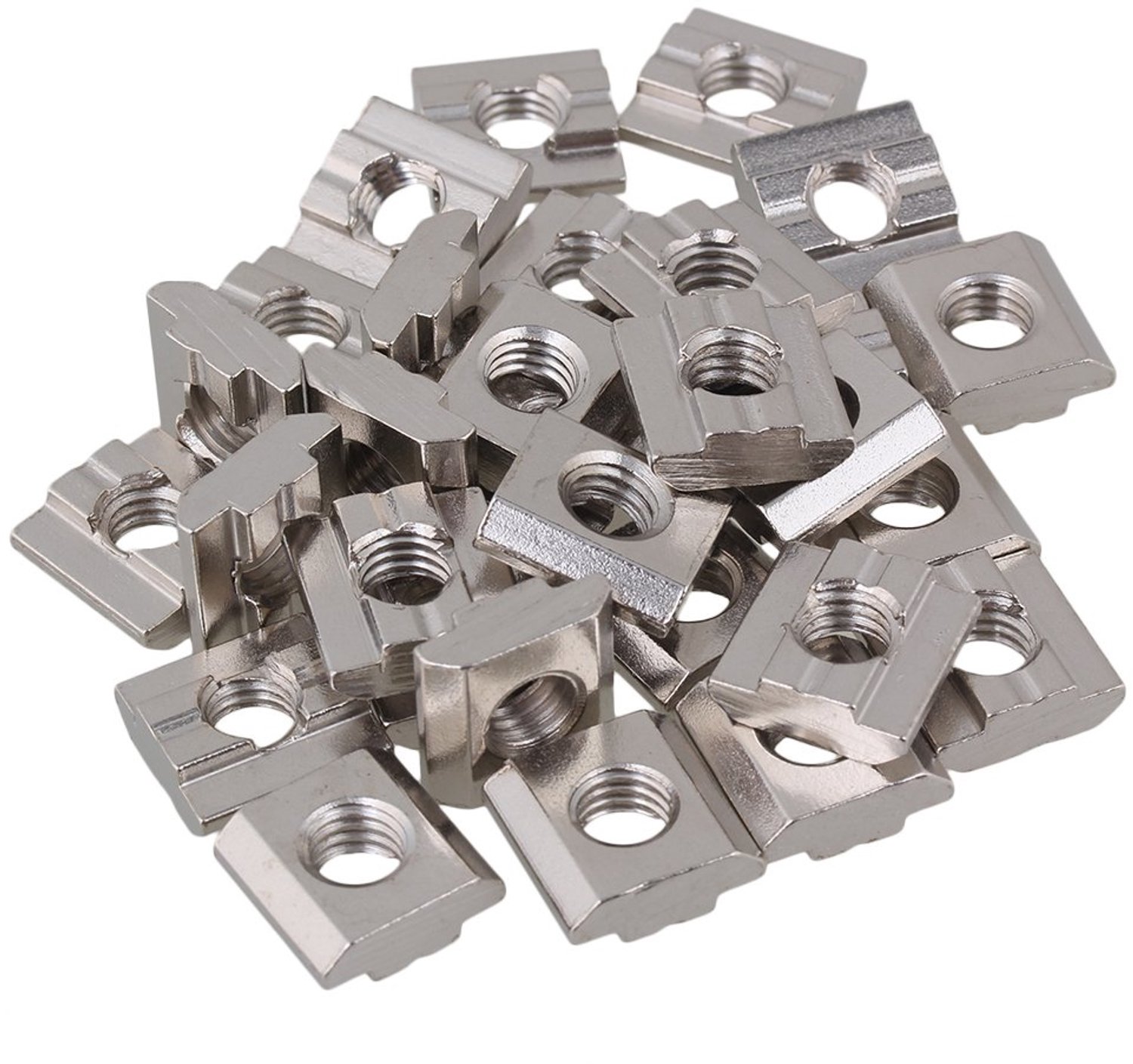30x Merkloze M8 T-moeren Carbon Staal voor 30 Serie Aluminium Profiel