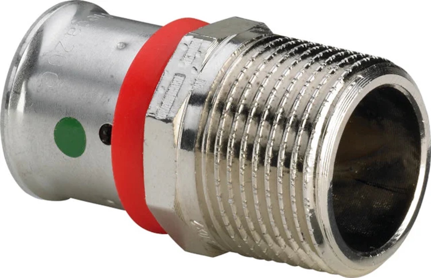 Viega overgangsstuk met SC-Contur brons mat vernikkeld, model 1213.5 d: 20 R: ¾, 614652