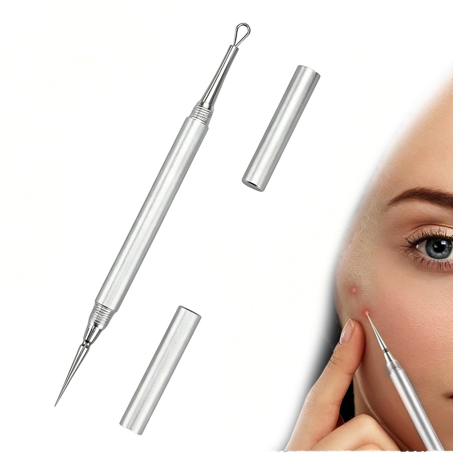 Roestvrijstalen Acne-Extractor voor Gezichtsverzorging