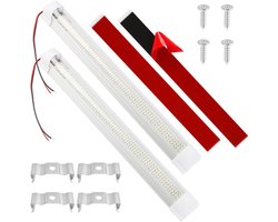 Cabine Verlichting Auto - Zelfklevende LED-strip - 12V-24V - 335x35x35mm - voor Diverse Soorten Voertuigen - 2 Stuks