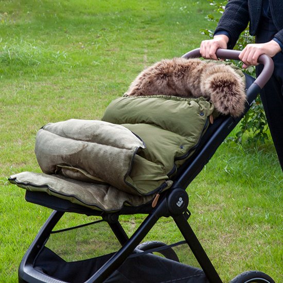 Voetenzak voor Kinderwagen - Kinderwagenzak - Beenzak - Envelop - Zwart - Winddicht - 0-36 Maanden - Universeel - Geschikt voor Standaard Kinderwagen - Voor Pasgeboren Baby's — afbeelding 3