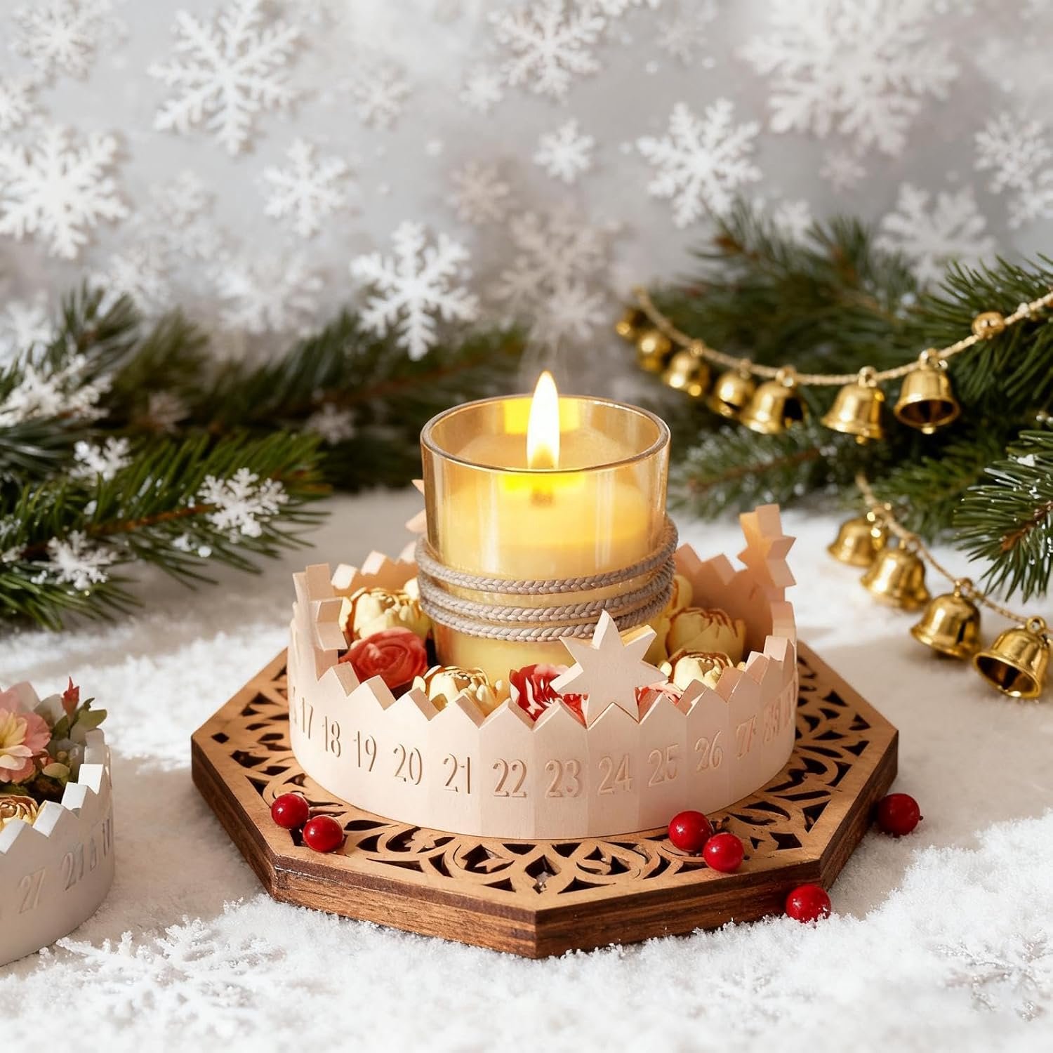 Gietvormen adventskrans set - siliconen - voor adventskalender - creatief decoreren m-winkel - m-winkel – foto 3