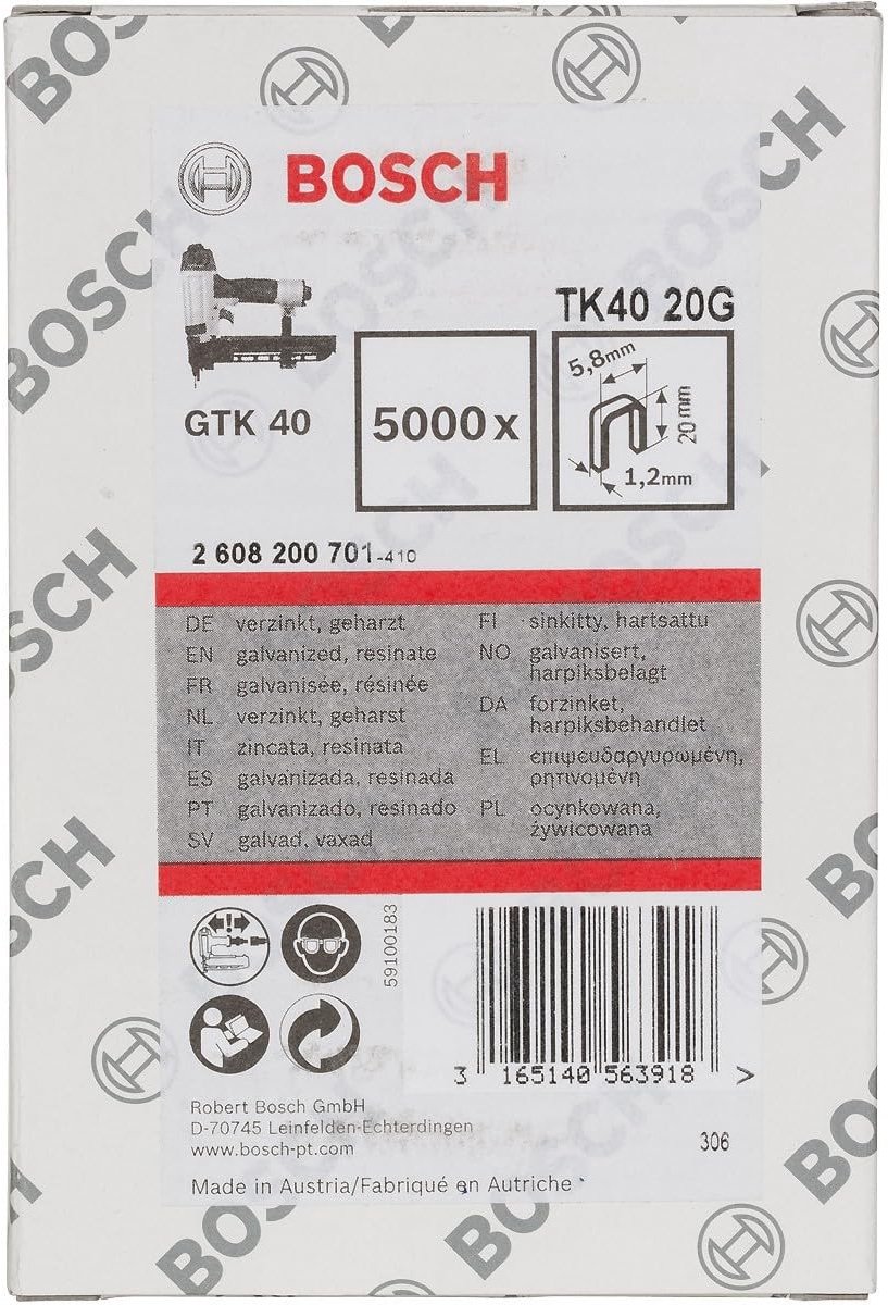 Elzusha - Compressed Air Staples voor GTK 40 Stapler