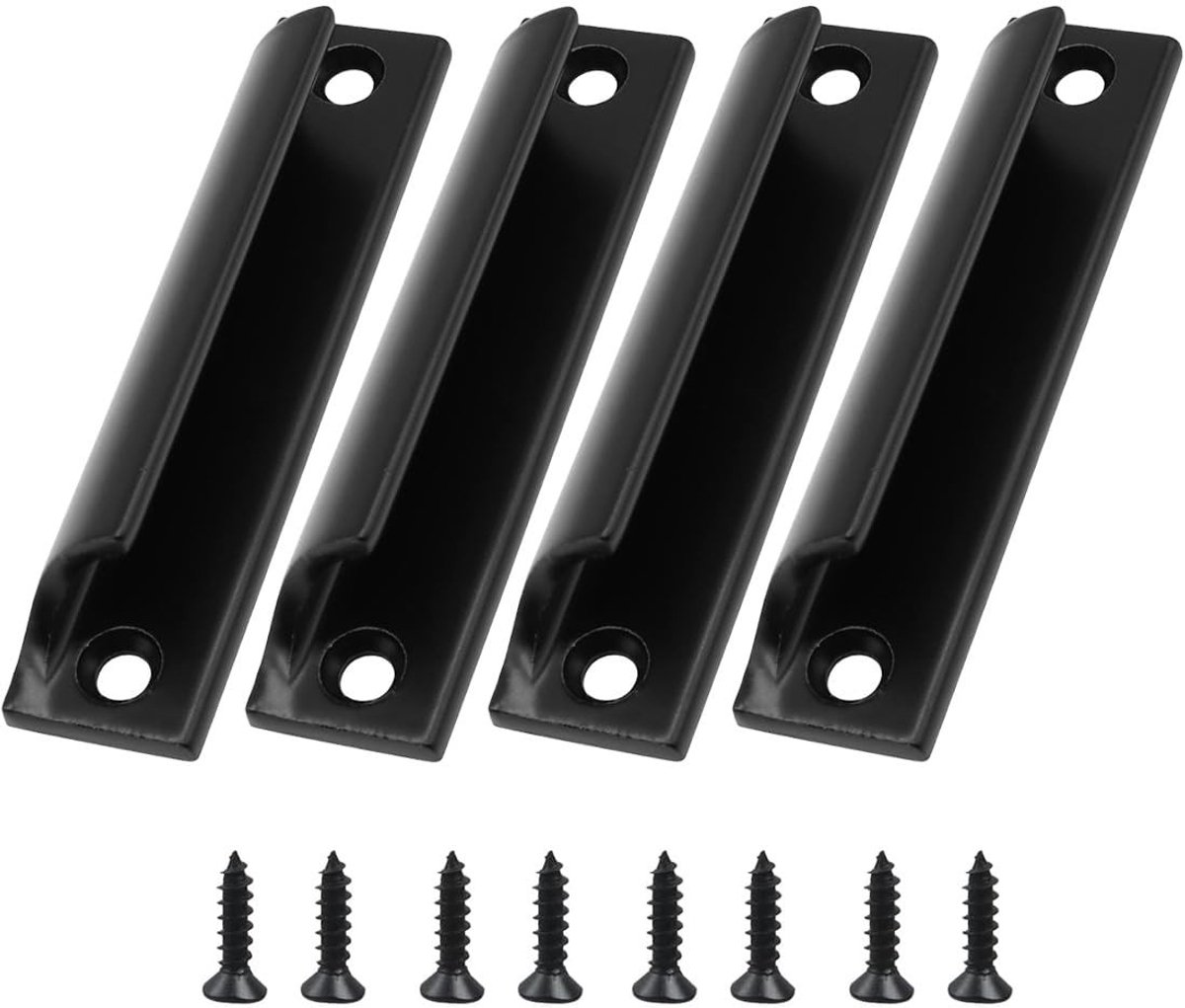 Elzusha - Aluminium Deurgrepen - Set van 4 Zwart voor Deuren en Ramen