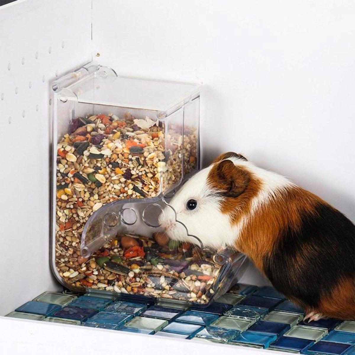 Elzusha - Automatische voerdispenser voor kleine dieren - Splash-proof ontwerp