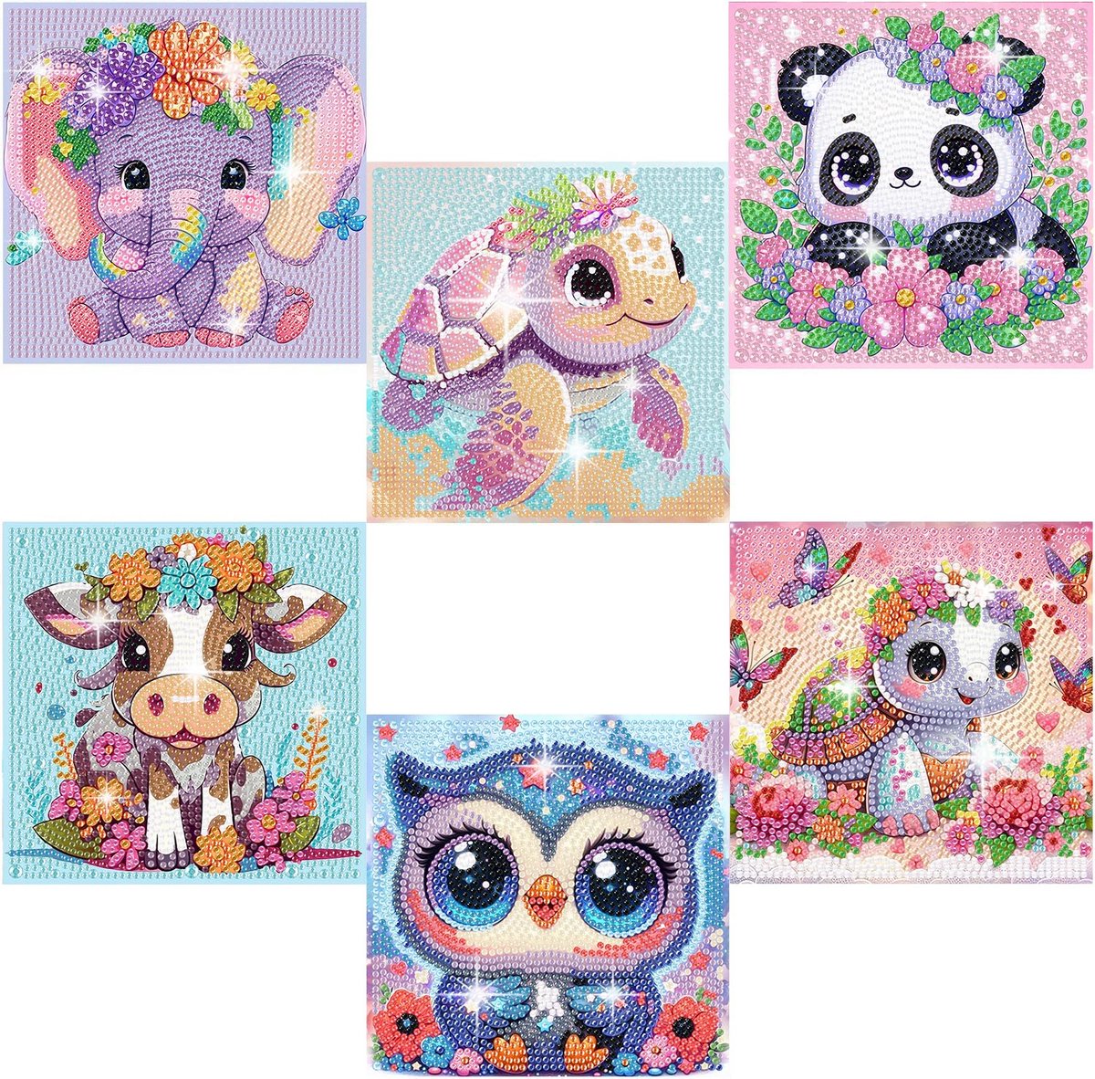 Casalora Diamond Painting voos Kind- 6 Stuks - Cartoon