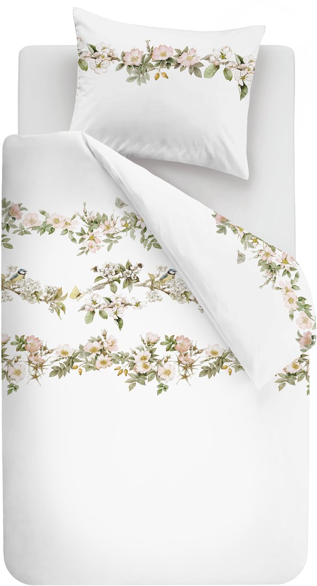 Marjolein Bastin In Bloom dekbedovertrek - Eenpersoons - 140 x 200/220 cm - Perzik